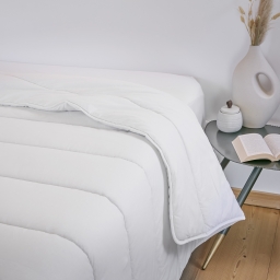 Couette en coton anti acariens 240 x 220 cm Celeste Blanc 350gr/m2