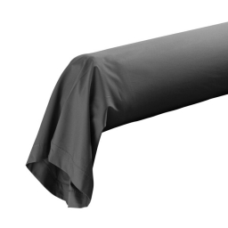 Taie de traversin 85 x 185 cm percale uni 78 fils percaline  +p. bourdon Acier