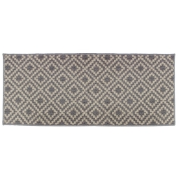 Tapis antidérapant rectangle 50 x 120 cm bouclette Losibi Gris