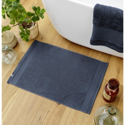 Tapis de bain 50 x 70 cm coton 600 gr Garance Bleu foncé