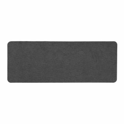 Tapis rectangle 45 x 120 cm tisse uni simeo Anthracite