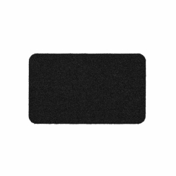 Tapis rectangle 45 x 75 cm anti-poussiere grattoir odin Noir