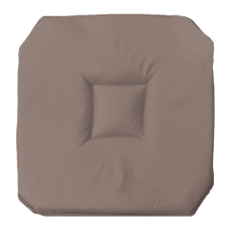 Galette 4 rabats 36 x 36 x 3.5 cm polyester uni essentiel Taupe