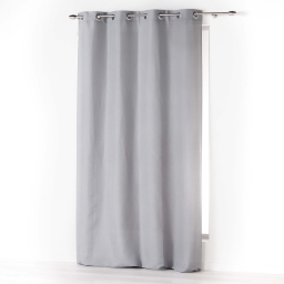 Rideau a oeillets 140 x 280 cm microfibre unie absolu Gris