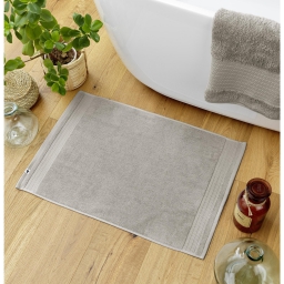 Tapis de bain 50 x 70 cm coton 600 gr Garance argile Taupe